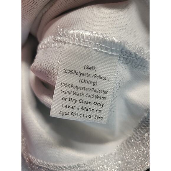 Bump Biddy Maternity Formal Dress Gown Womans Sz. S Fades Pink to Silver New - Picture 15 of 15